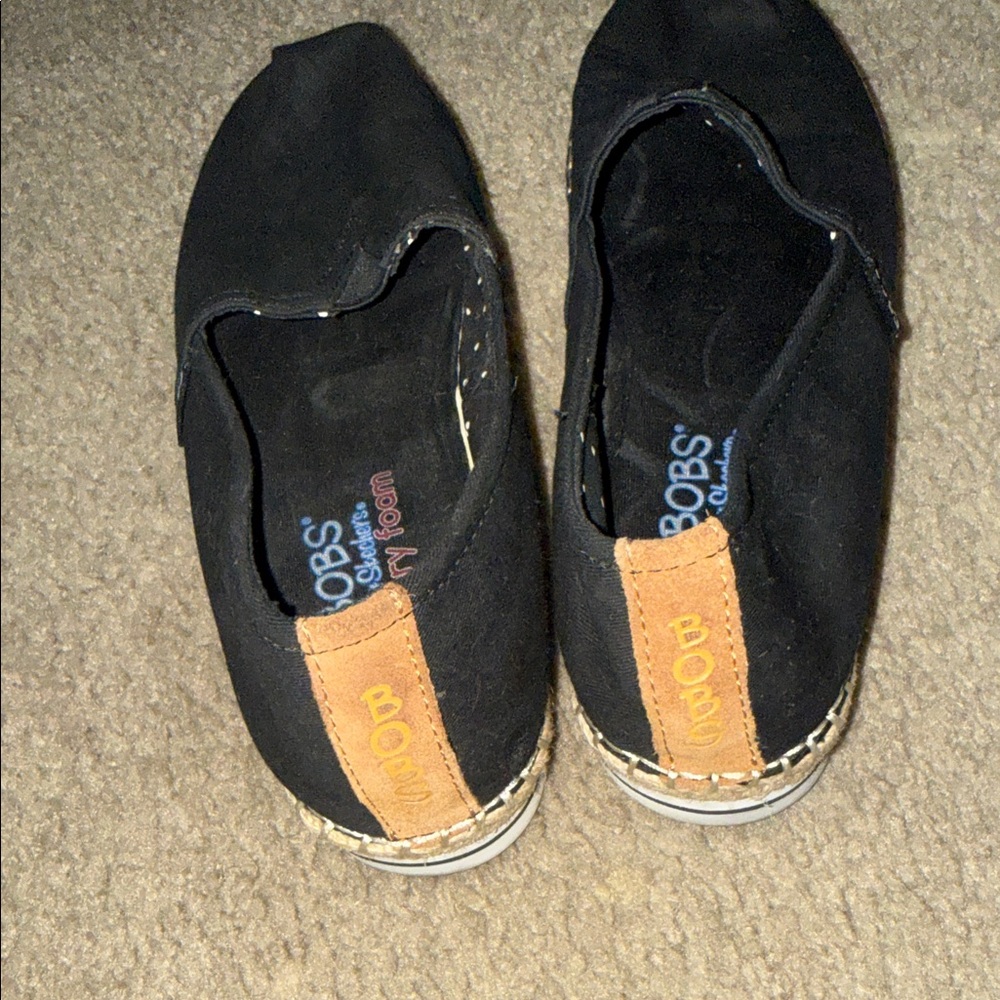 Skechers BOBS Black Slip-Ons - Picture 3 of 7